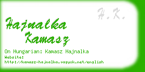 hajnalka kamasz business card